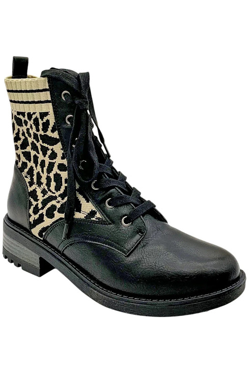 LifeStride Shoes - LifeStride Women's Knockout Ankle Boots Black Leopard - Medium